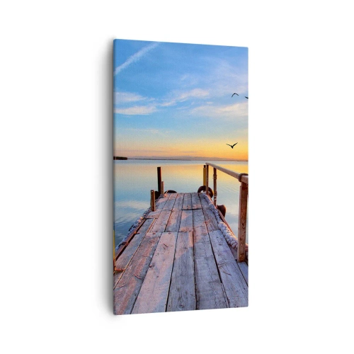 Obraz na płótnie - Iść przed siebie ku słońcu - 55x100 cm
