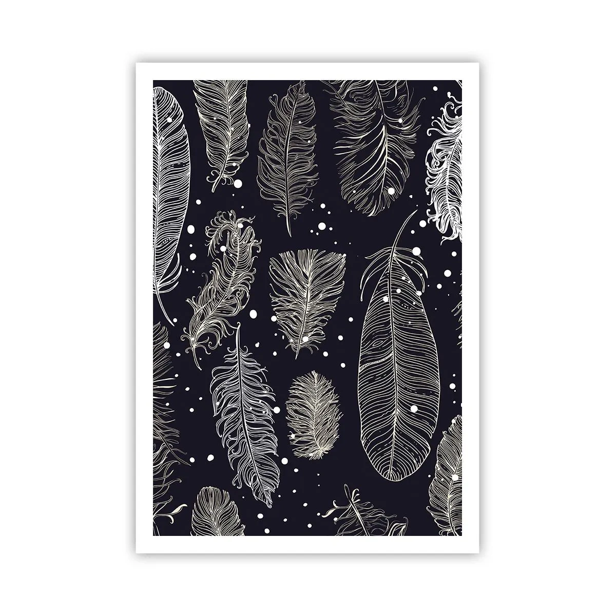 Plakat - Pierzasta koronka - 70x100 cm