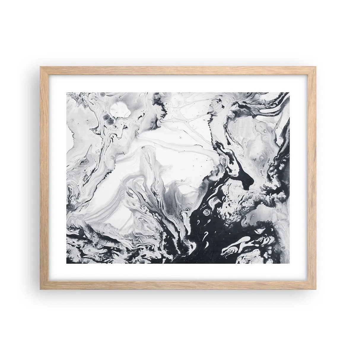 Plakat w ramie jasny dąb - Wnętrze Ziemi - 50x40 cm
