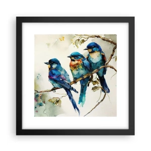 Plakat w czarnej ramie - Obraził się? - 30x30 cm