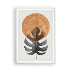 Plakat w białej ramie - Zawsze słońce - 70x100 cm
