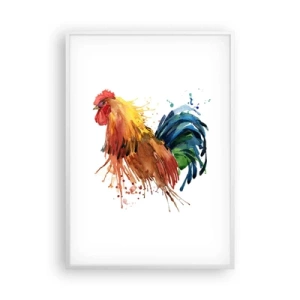 Plakat w białej ramie - Królewska szata, królewska duma - 70x100 cm