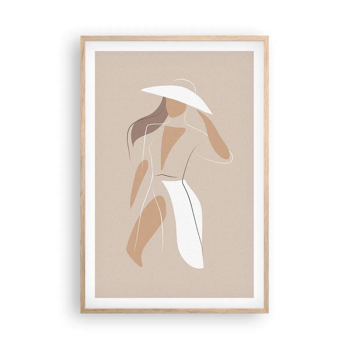 Plakat w ramie jasny dąb - Moda to zabawa - 61x91 cm