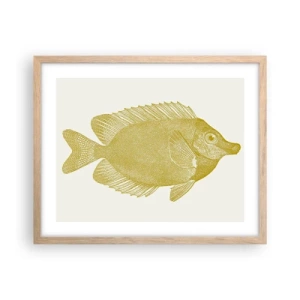 Plakat w ramie jasny dąb - Ryba i tyle - 50x40 cm