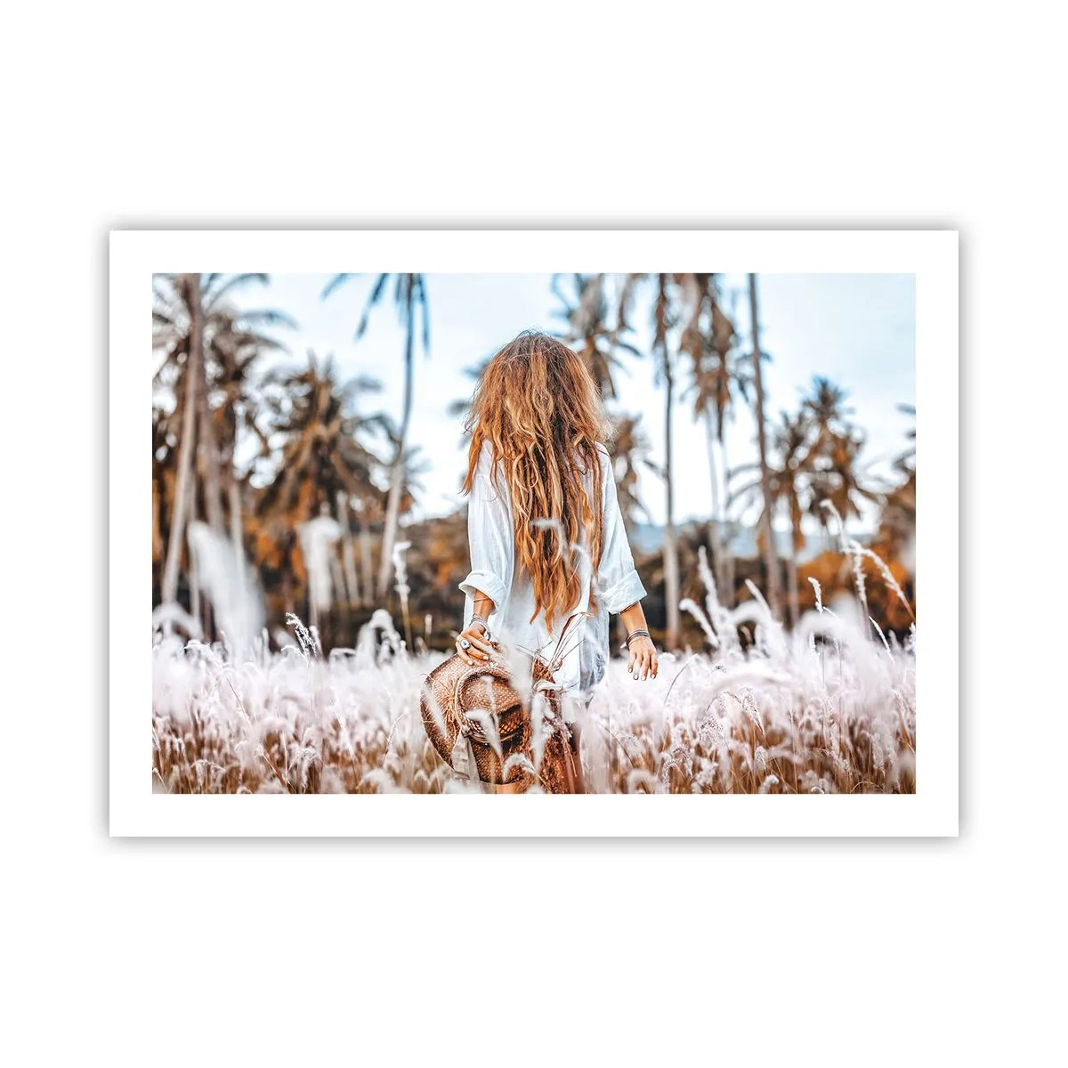 Plakat - Zrodzona z puchu traw - 70x50 cm