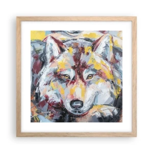 Plakat w ramie jasny dąb - Spokój wśród bliskich - 40x40 cm