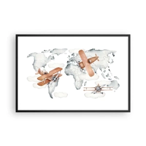 Plakat w czarnej ramie - W pionierskim duchu - 91x61 cm