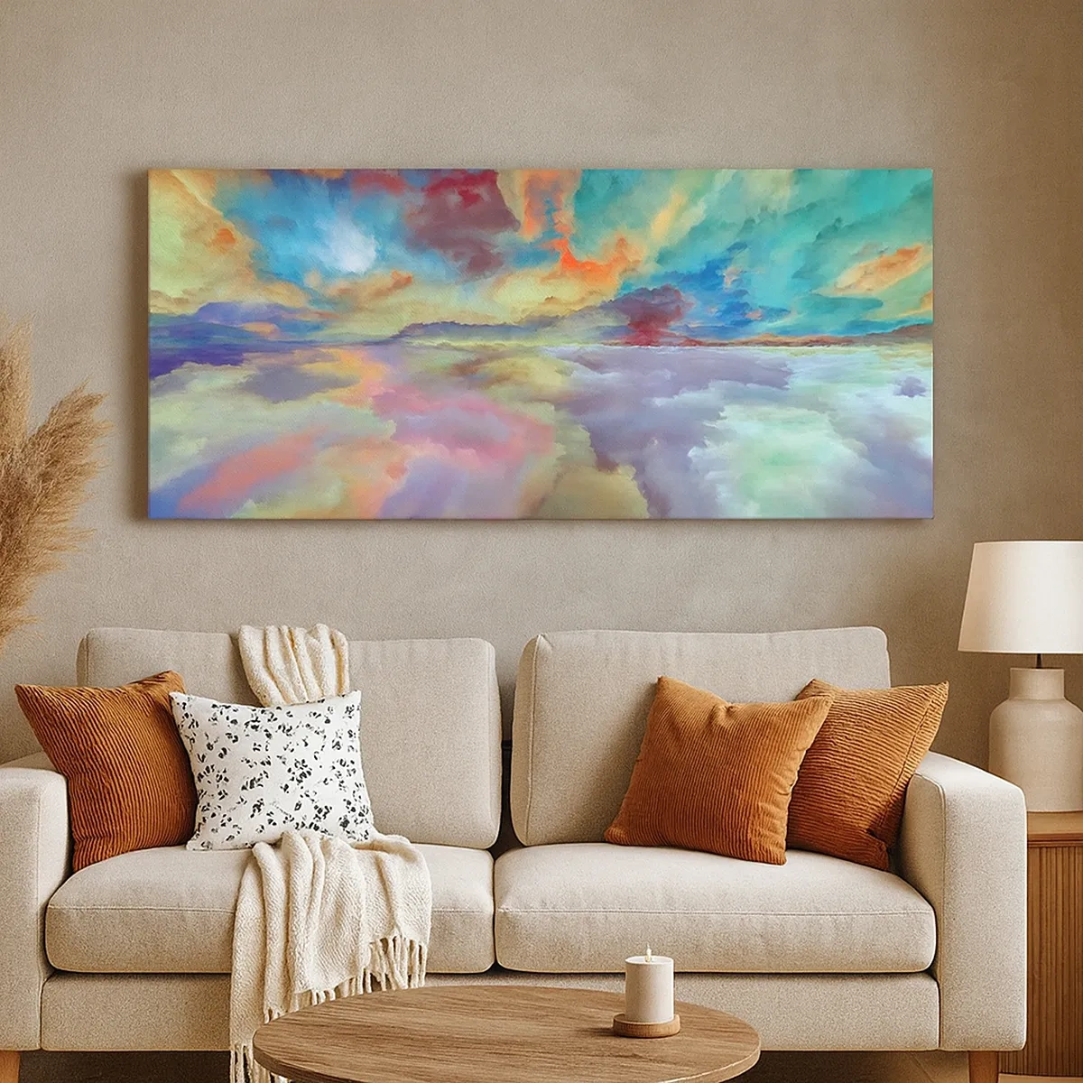 Obraz na płótnie - Dwa nieba - 30x30 cm