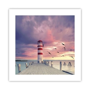 Plakat - Pora do portu - 40x40 cm