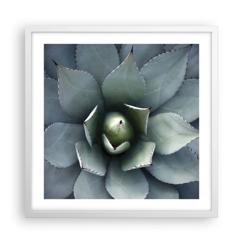 Plakat w białej ramie - Wabi i przestrzega - 50x50 cm