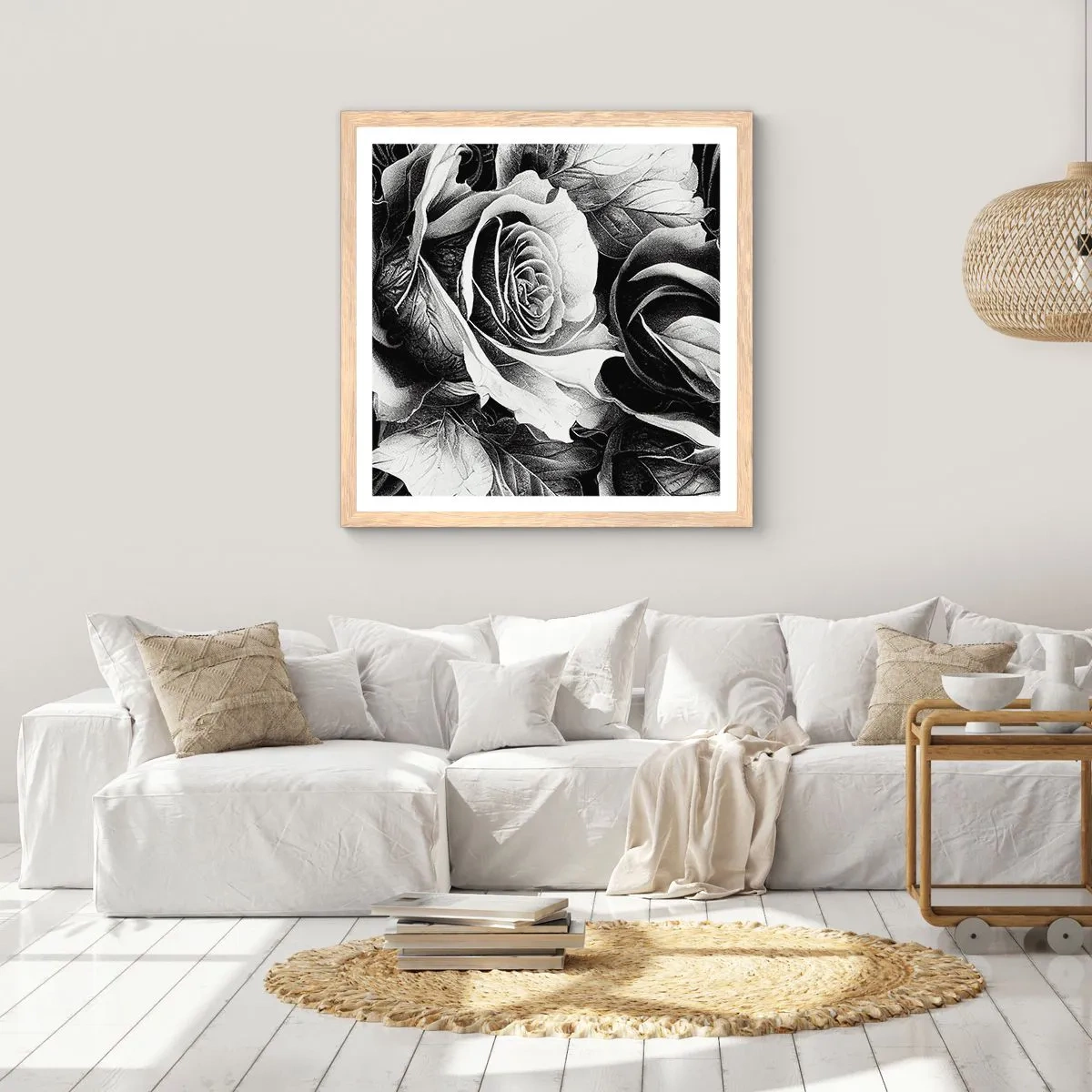 Plakat w ramie jasny dąb - Zawsze królowa - 40x40 cm