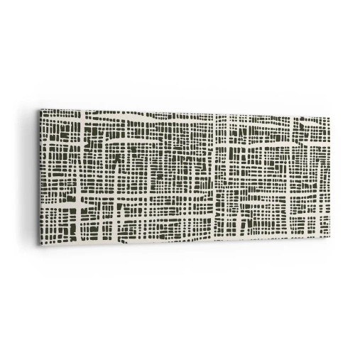 Obraz na płótnie - Kompozycja utkana - 100x40 cm