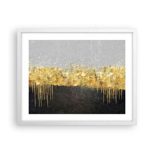 Plakat w białej ramie - W głąb i ku górze - 50x40 cm