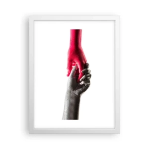 Plakat w białej ramie - Razem, choć inni - 30x40 cm