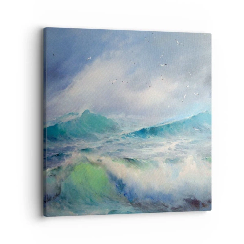 Obraz na płótnie - "Wicher z tryumfem zawył…' - 40x40 cm