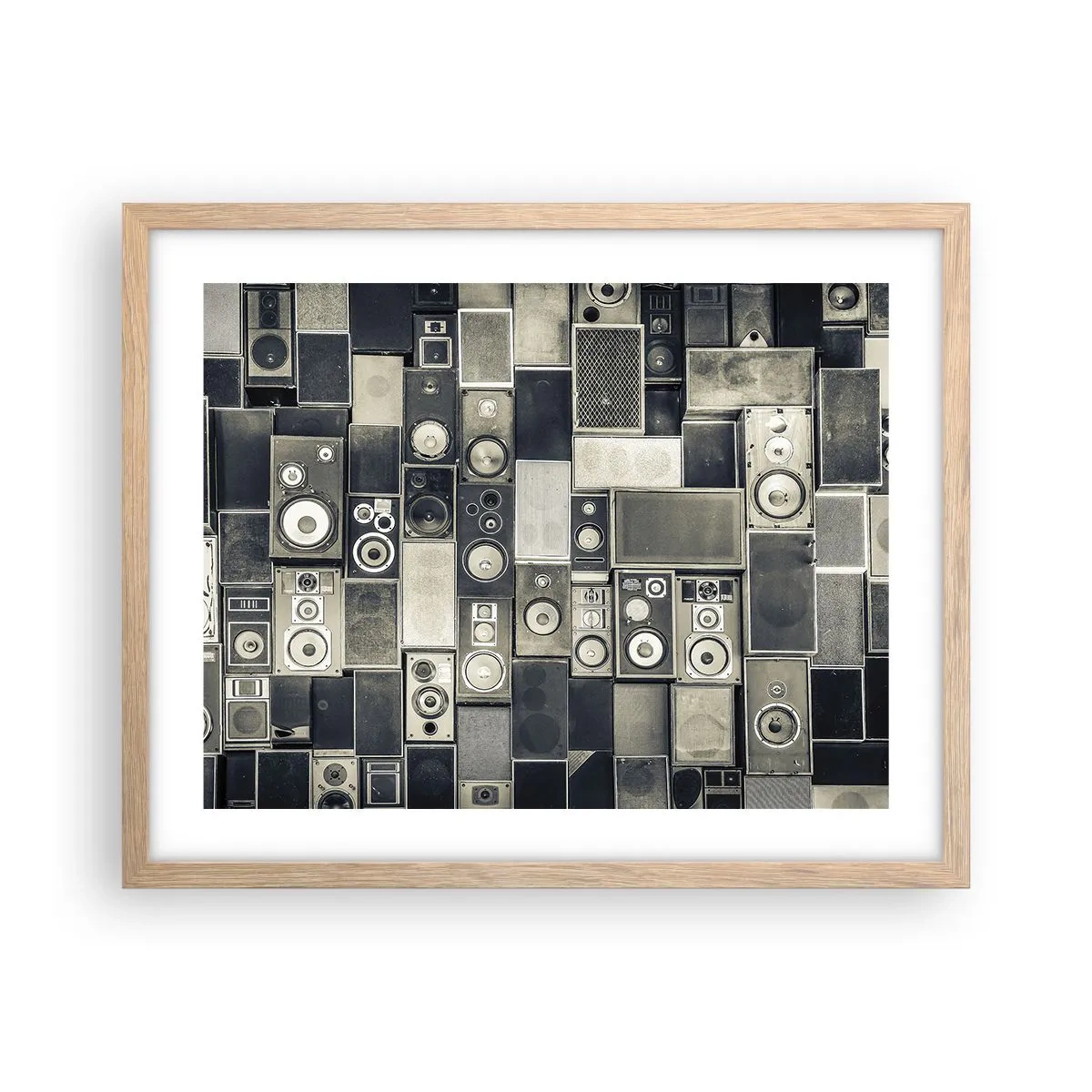 Plakat w ramie jasny dąb - I wszystko gra - 50x40 cm