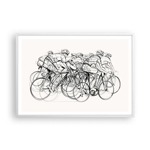 Plakat w białej ramie - Wespół w zespół - 100x70 cm