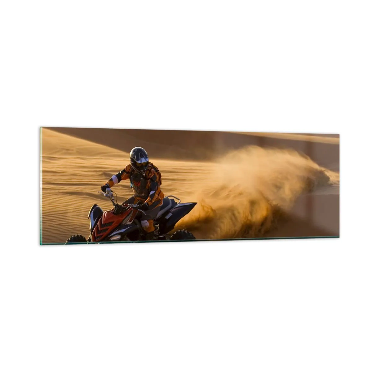 Obraz na szkle - Na falach piasku - 90x30 cm