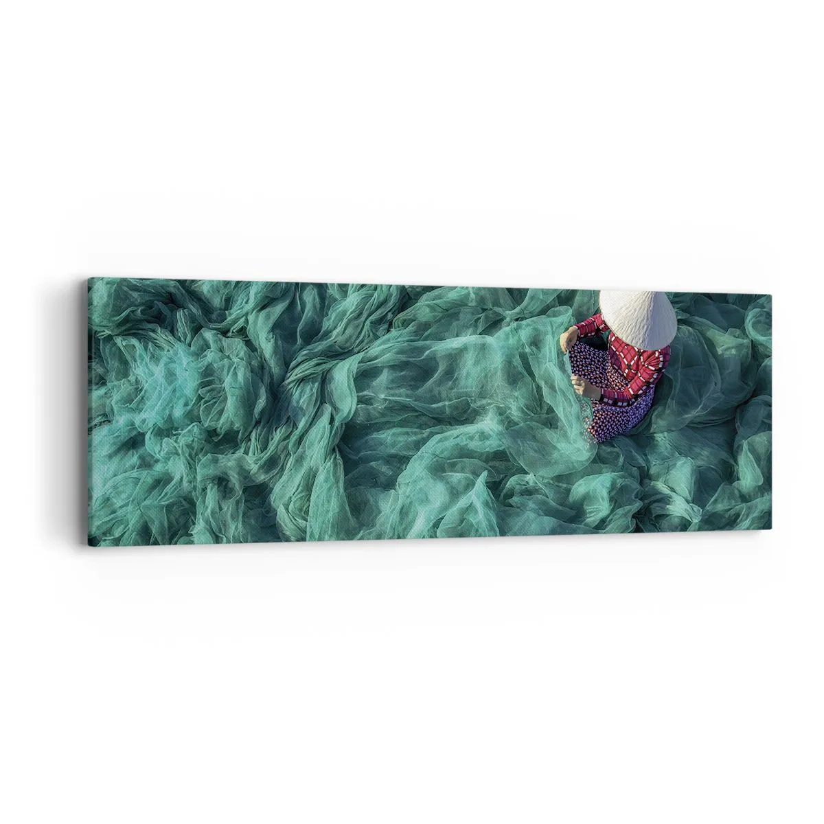 Obraz na płótnie - W morzu sieci - 90x30 cm