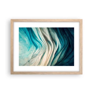 Plakat w ramie jasny dąb - Błękitne nienasycenie - 40x30 cm