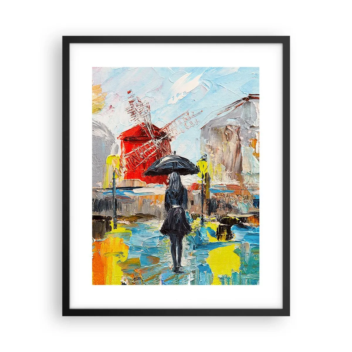 Plakat w czarnej ramie - Paryskie legendy - 40x50 cm