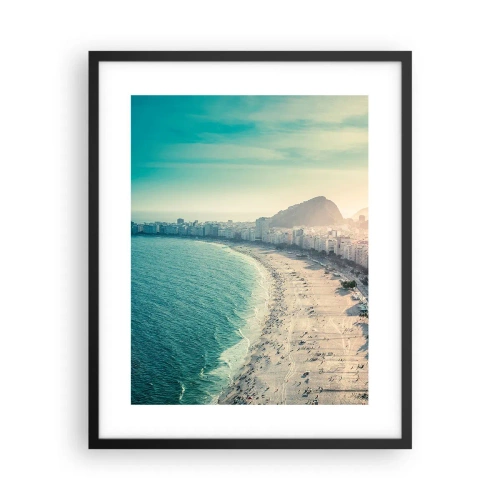 Plakat w czarnej ramie - Wieczne wakacje w Rio - 40x50 cm