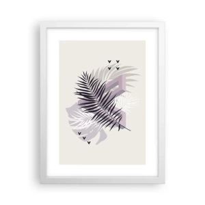 Plakat w białej ramie - Cień cienia - 30x40 cm