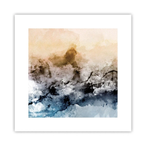Plakat - Zatopione w tumanie mgły - 30x30 cm