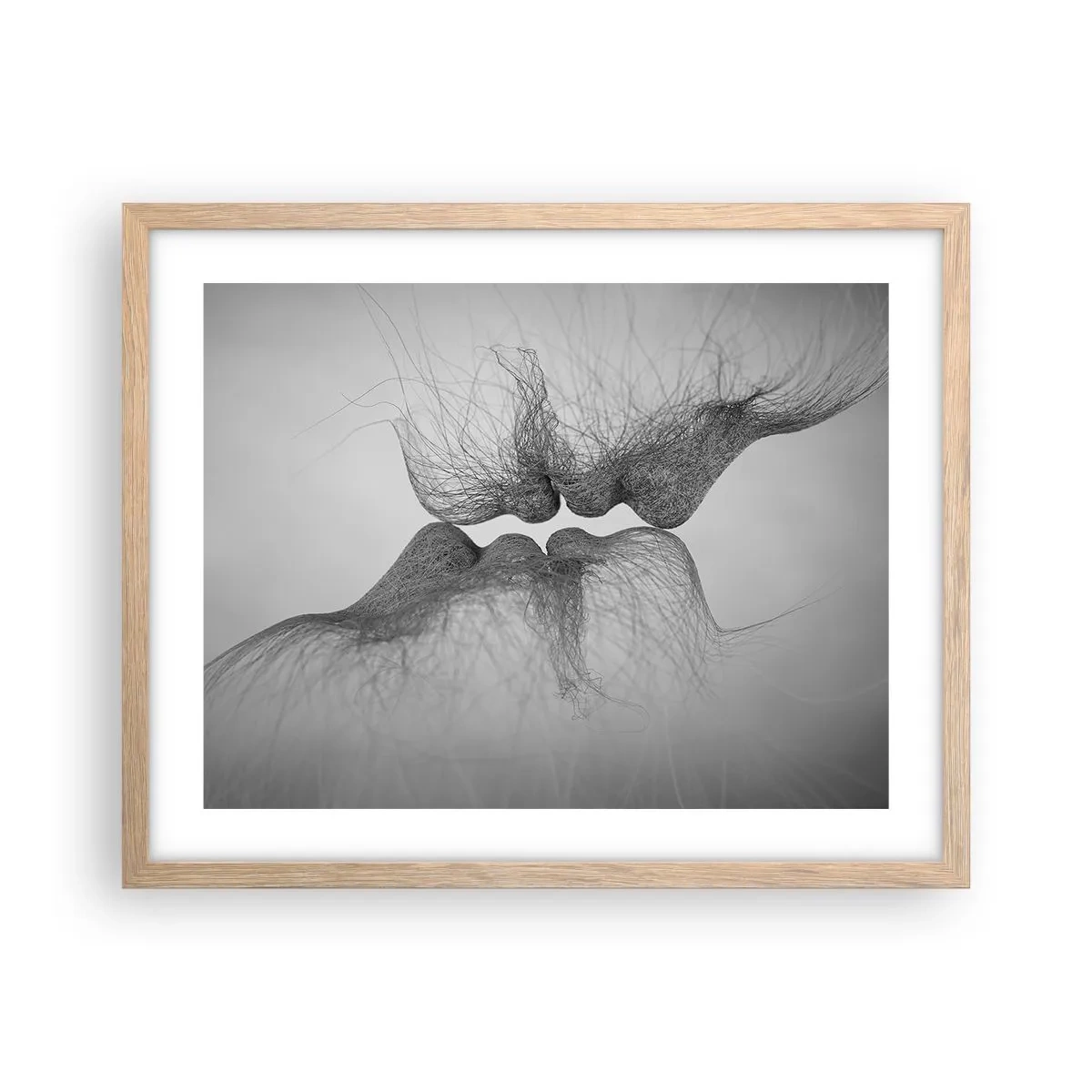 Plakat w ramie jasny dąb - Pocałunek wiatru - 50x40 cm