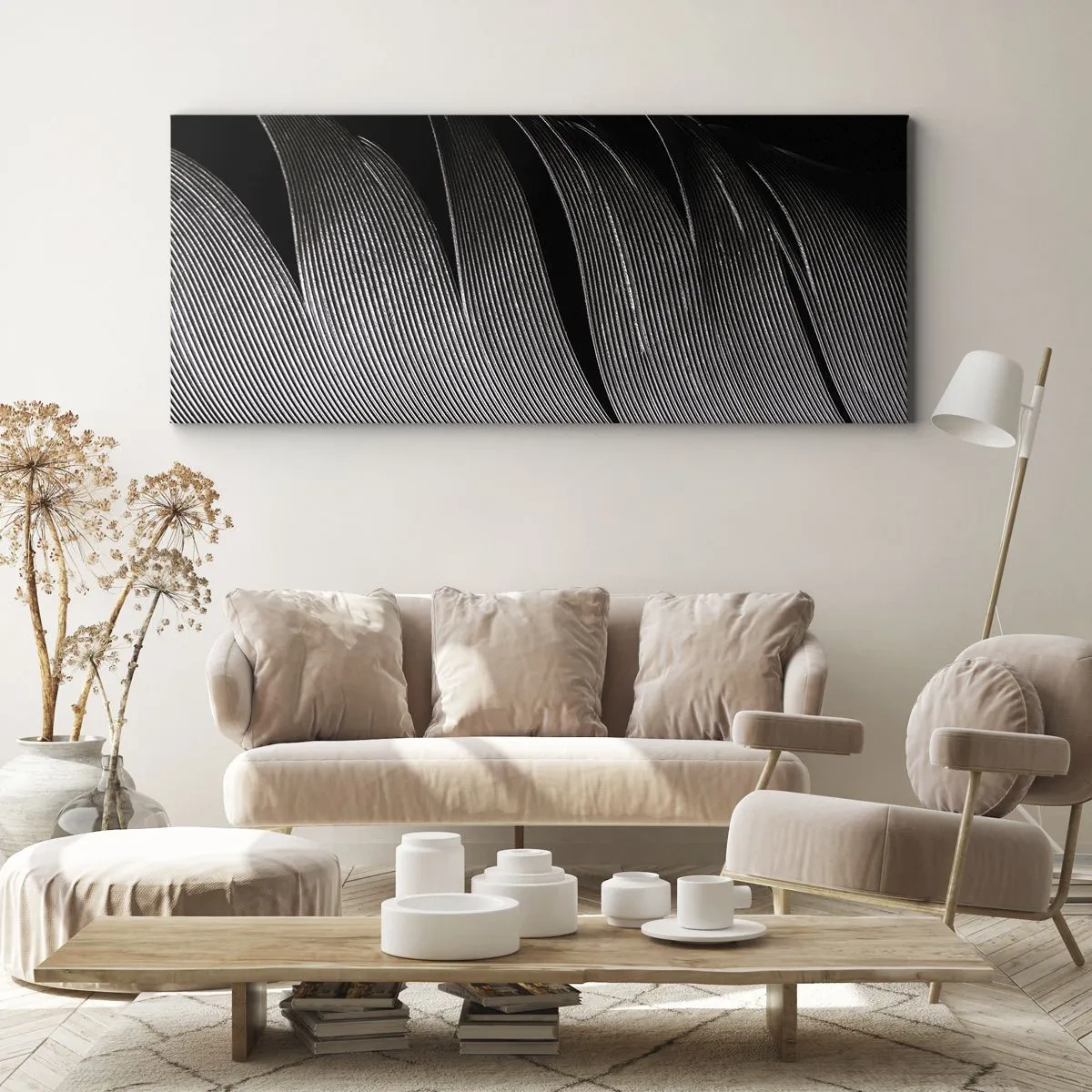 Obraz na płótnie - Pióro – cudowna konstrukcja - 100x40 cm