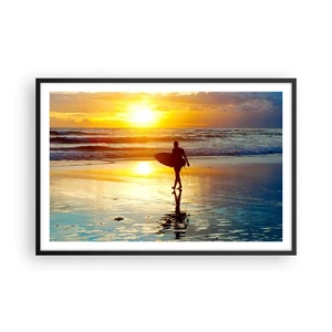 Plakat w czarnej ramie - Powrót wojownika - 91x61 cm