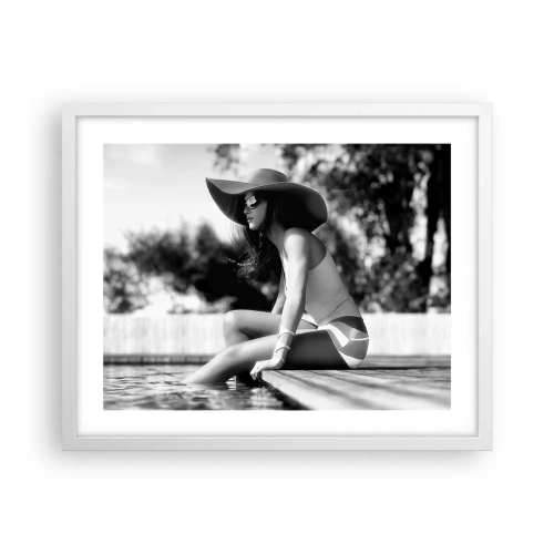 Plakat w białej ramie - Letnie marzenie - 50x40 cm