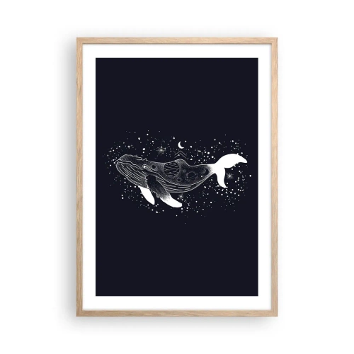 Plakat w ramie jasny dąb - W oceanie wszechświata - 50x70 cm