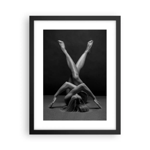 Plakat w czarnej ramie - Geometria nagości - 30x40 cm