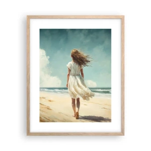 Plakat w ramie jasny dąb - Na spotkanie słońca i wiatru - 40x50 cm