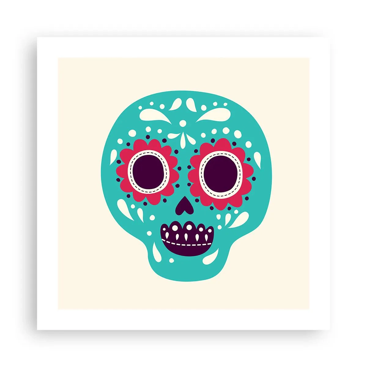 Plakat - Życie – zabawa aż do śmierci - 50x50 cm