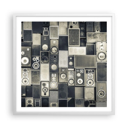 Plakat w białej ramie - I wszystko gra - 60x60 cm