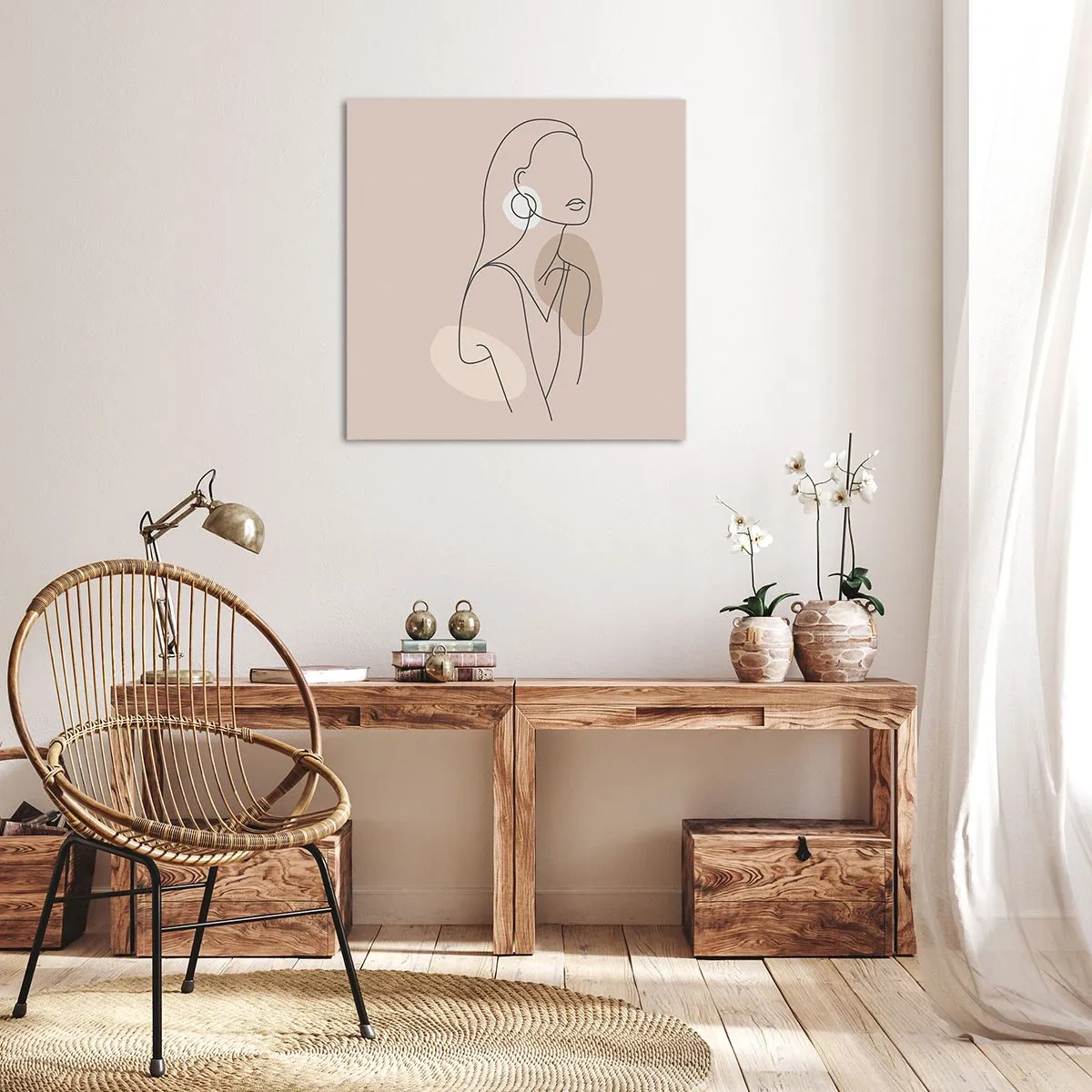 Obraz na płótnie - Ikona dziewczęcości - 70x70 cm