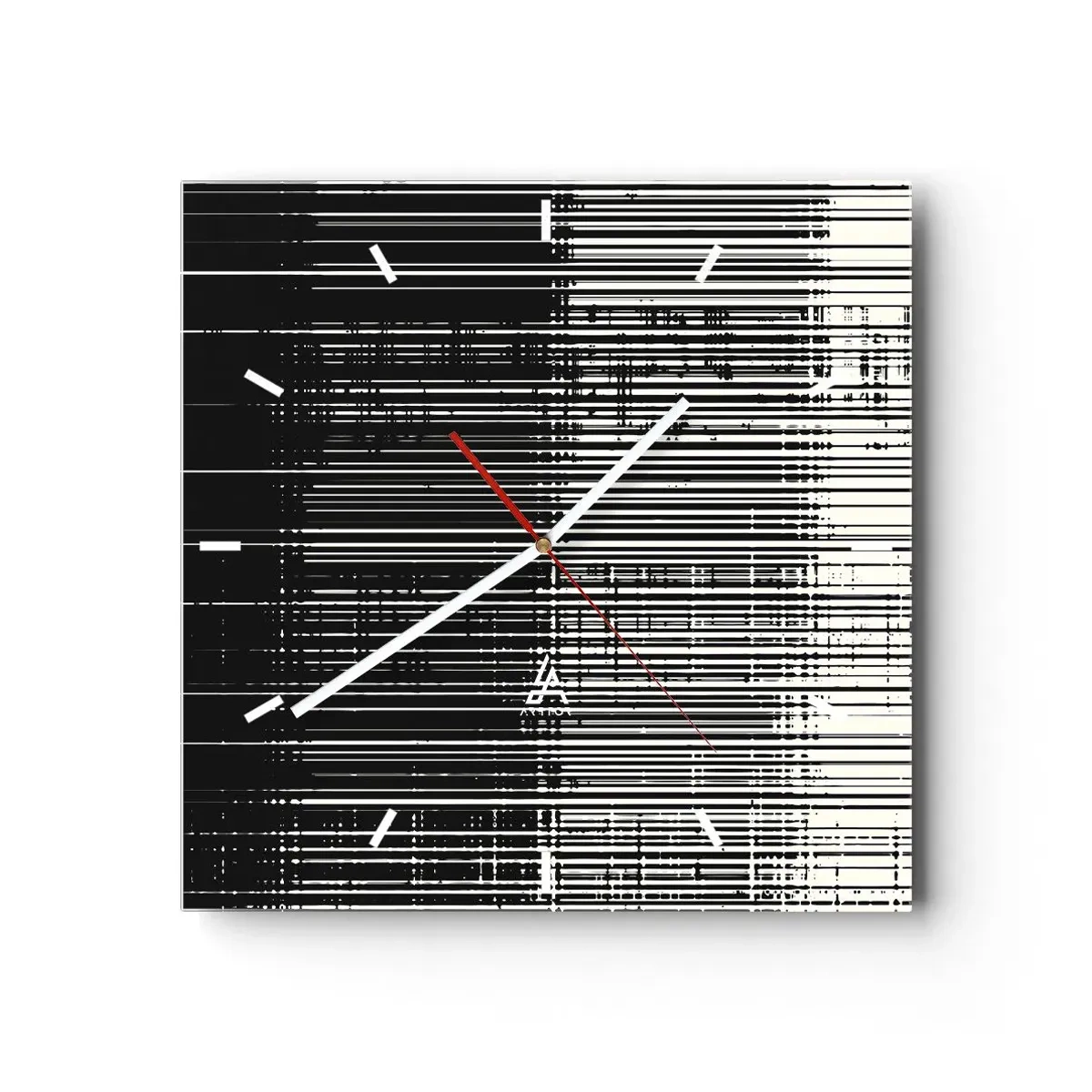 Zegar ścienny - Fale i drgania - 40x40 cm