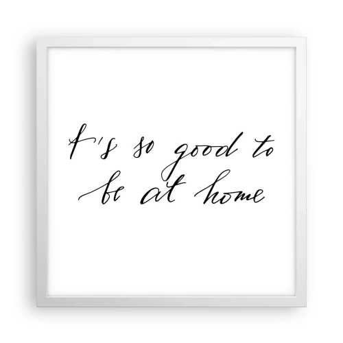 Plakat w białej ramie - Cała prawda - 40x40 cm