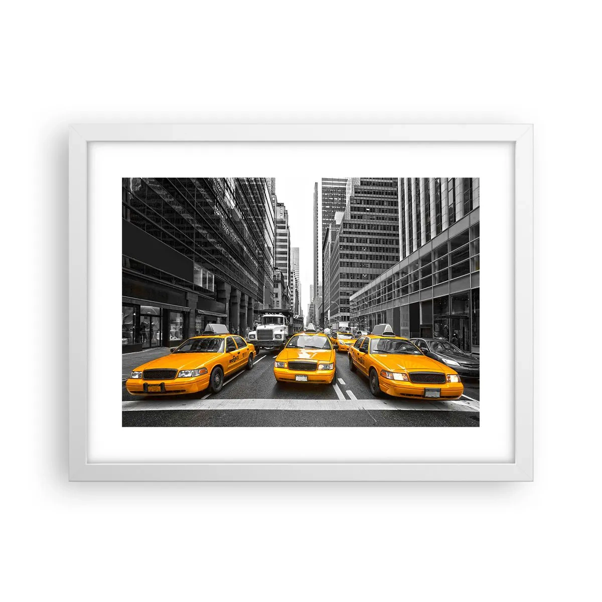 Plakat w białej ramie - To my ubarwiamy miasto - 40x30 cm