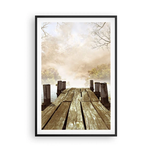 Plakat w czarnej ramie - Łagodny smutek jesieni - 61x91 cm