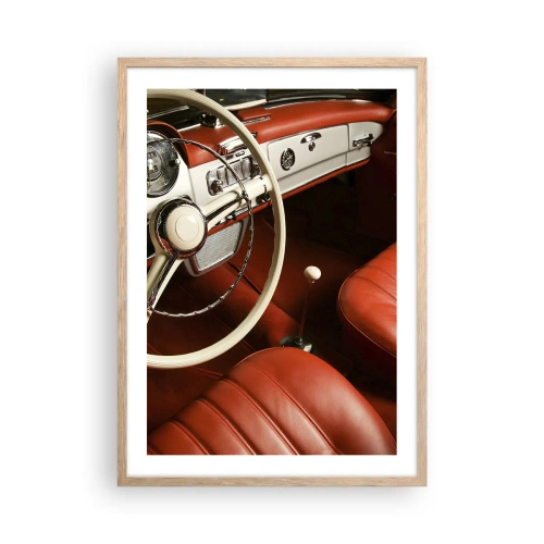 Plakat w ramie jasny dąb - Luksus w stylu vintage - 50x70 cm