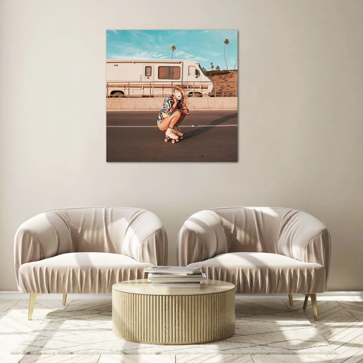 Obraz na szkle - Uśmiech, proszę! - 40x40 cm