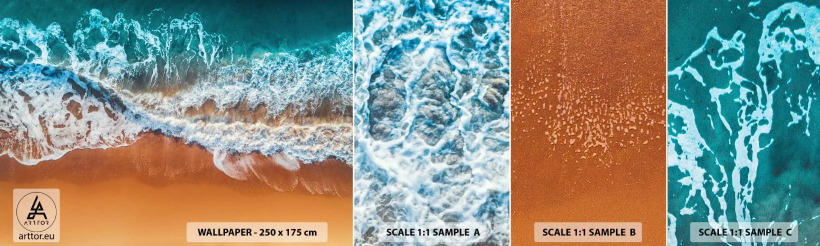 Fototapeta Próbka Samoprzylepna Deluxe Sticker - Zawsze w parze - Krajobraz, Morze, Plaża - 100x30 cm