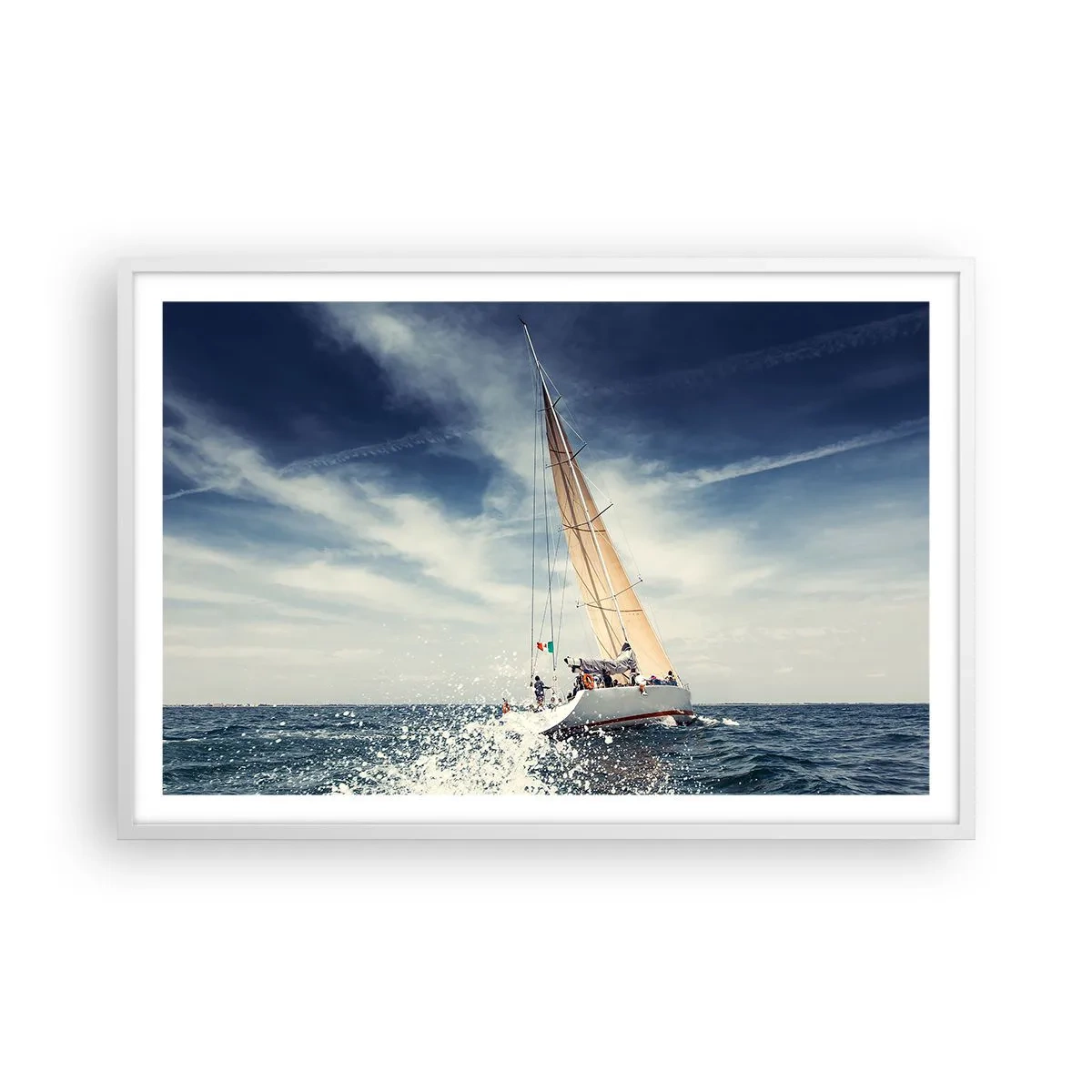 Plakat w białej ramie - Nas nie dogonią! - 91x61 cm