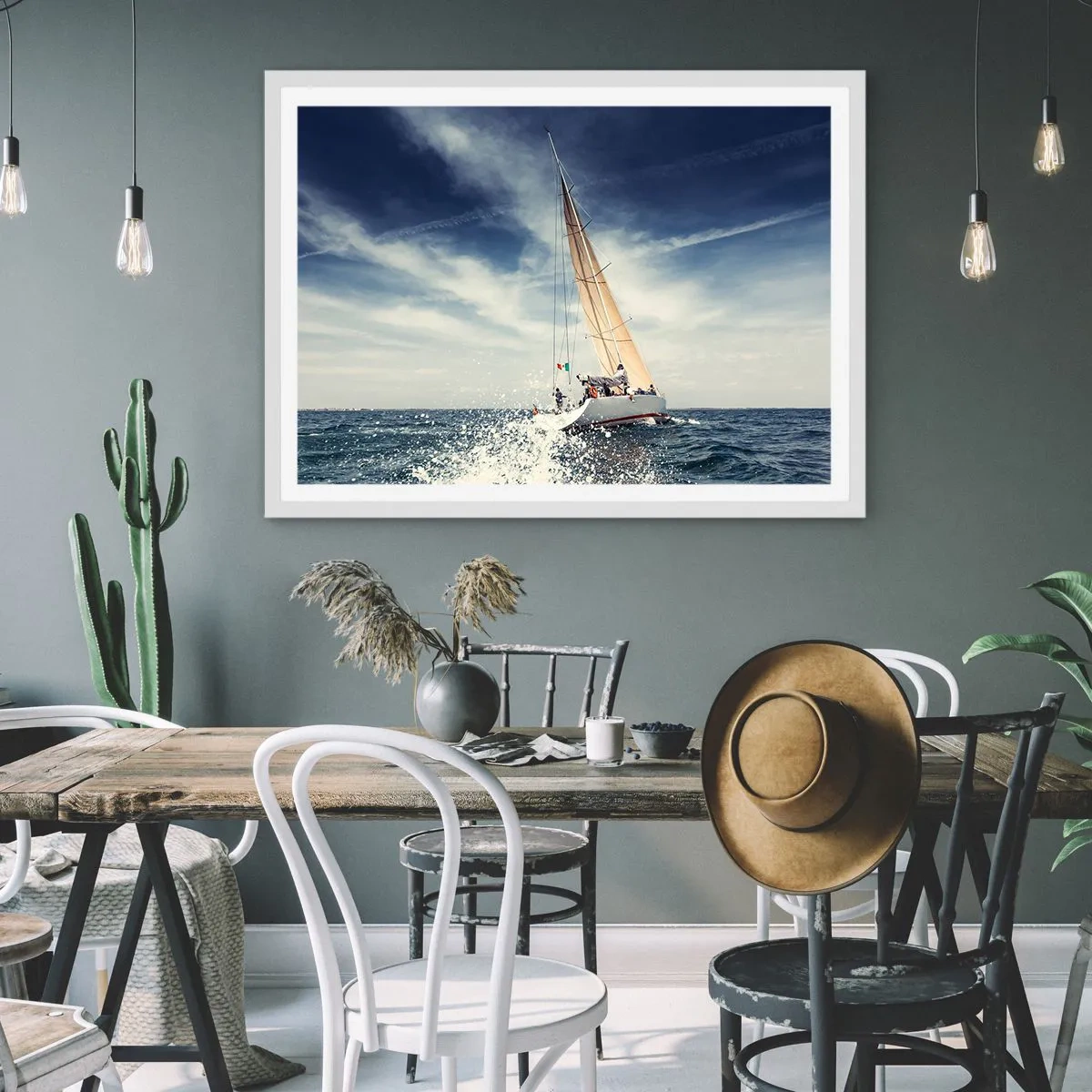 Plakat w białej ramie - Nas nie dogonią! - 70x50 cm