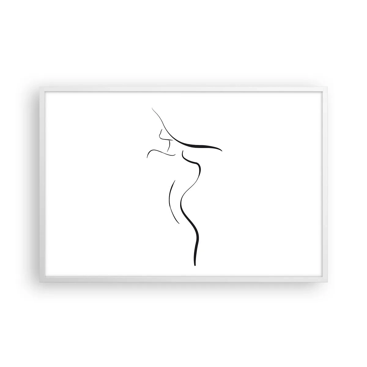 Plakat w białej ramie - Nieuchwytna jak fala - 91x61 cm