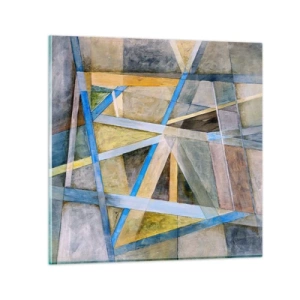 Obraz na szkle - Na wprost czy na skos? - 30x30 cm