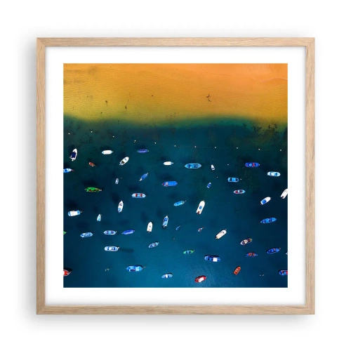 Plakat w ramie jasny dąb - Wakacyjna gra - 50x50 cm